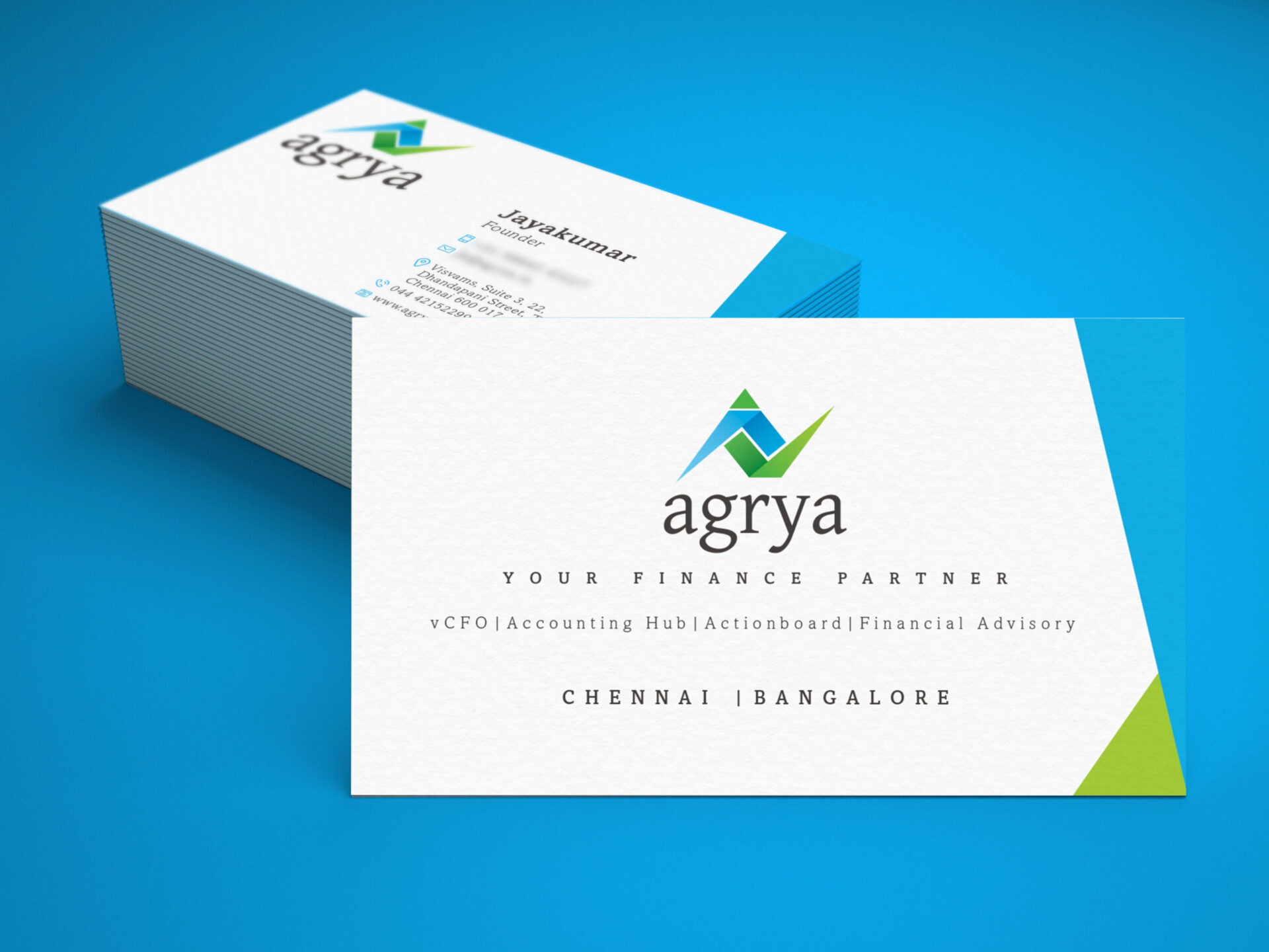 business-visiting-card-collateral-corporate-brand-logo-identity-design-finance-consulting-agrya-reinaphics-chennai
