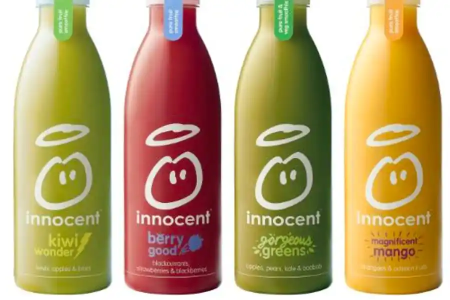 innocent drinks - typography in packaging design